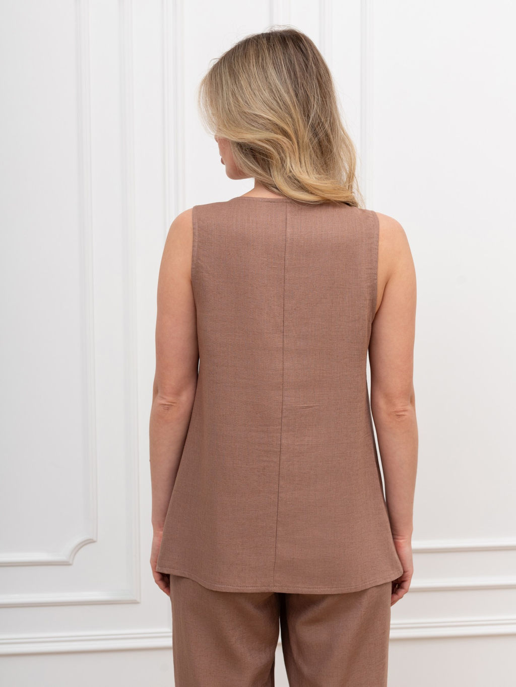 Блузка (топ) Сибелла-4 из вискозы со льном - Виотекс фото 18