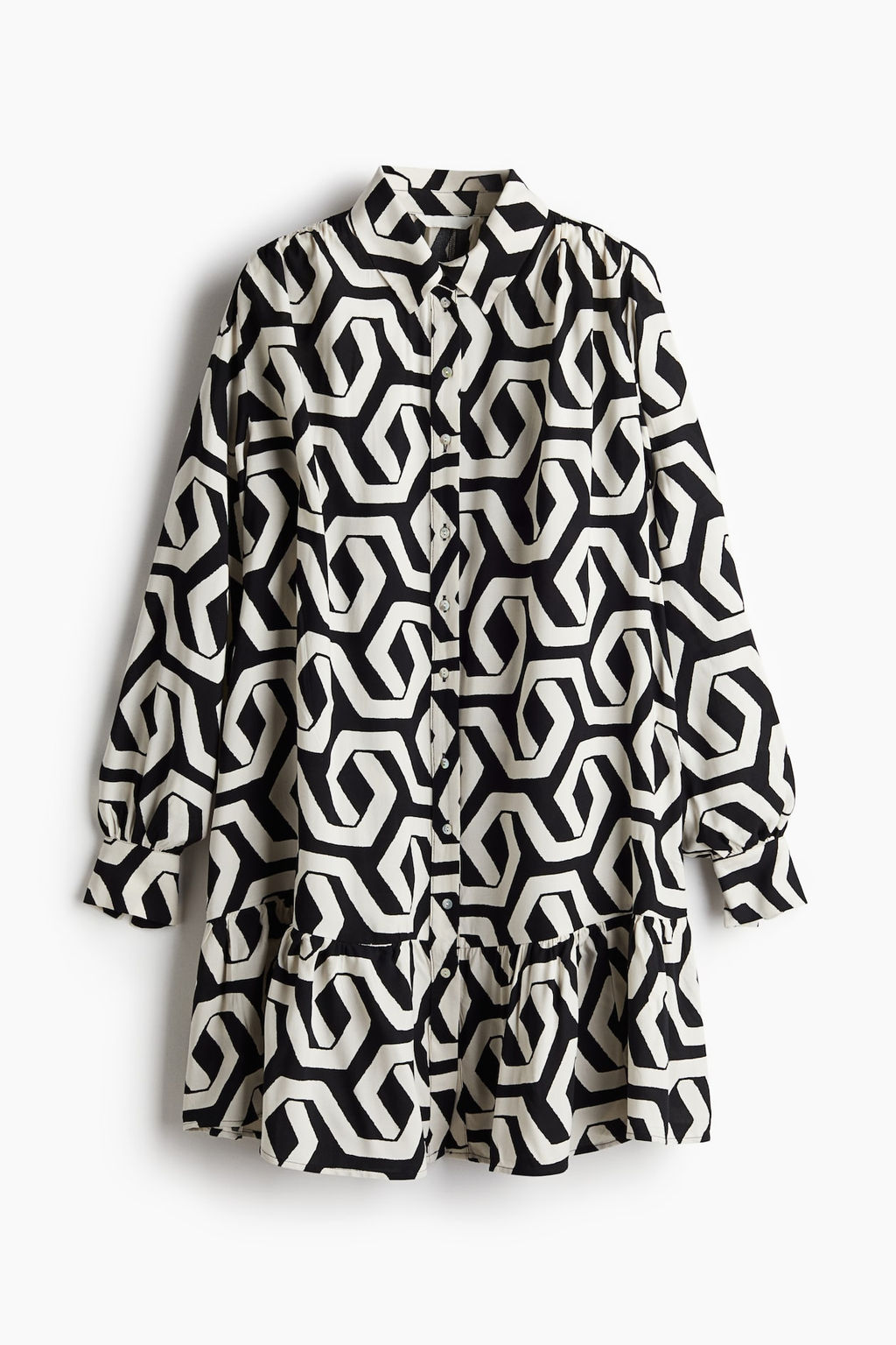 Vestido camisero oversize - H&m фото 6