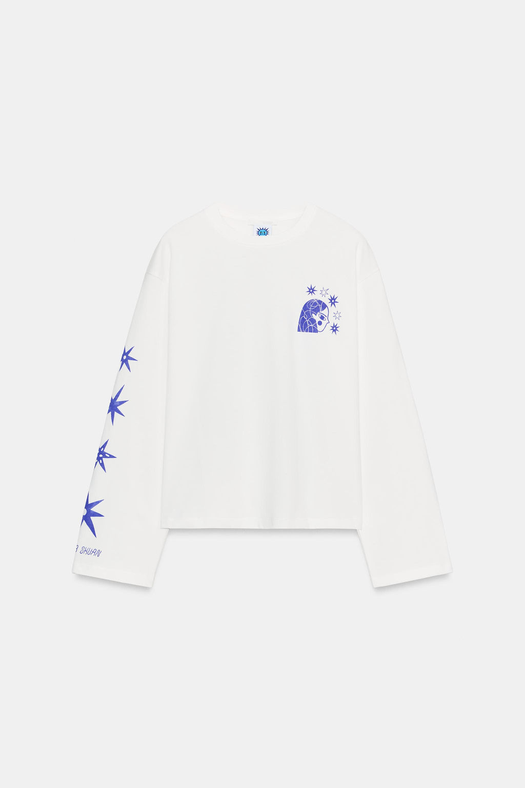 CAMISETA MANGA LARGA ESTAMPADO AGUSTINA SHUAN / Blanco - Zara фото 5