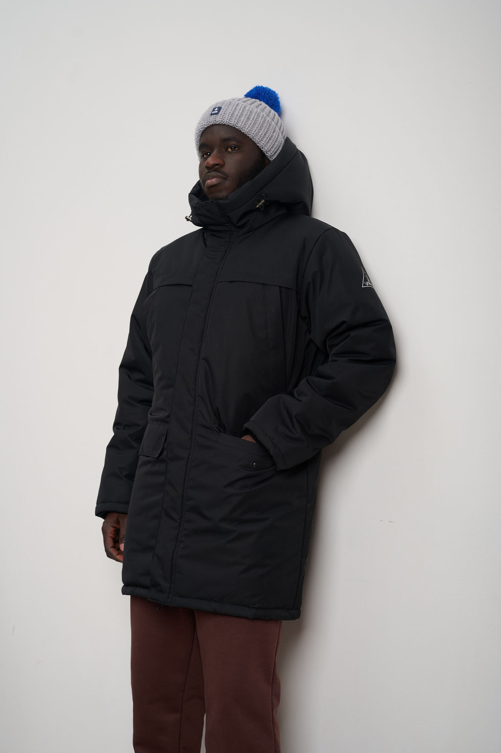 Парка мужская зимняя "Минимал" черная