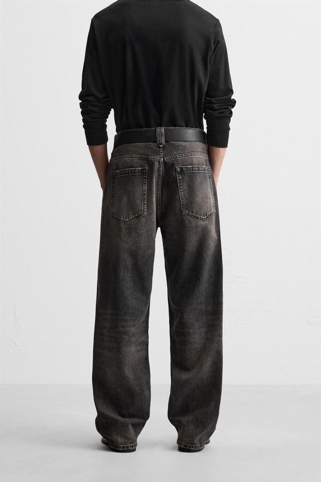 BAGGY JEANS WITH SEAM DETAIL - Zara фото 3