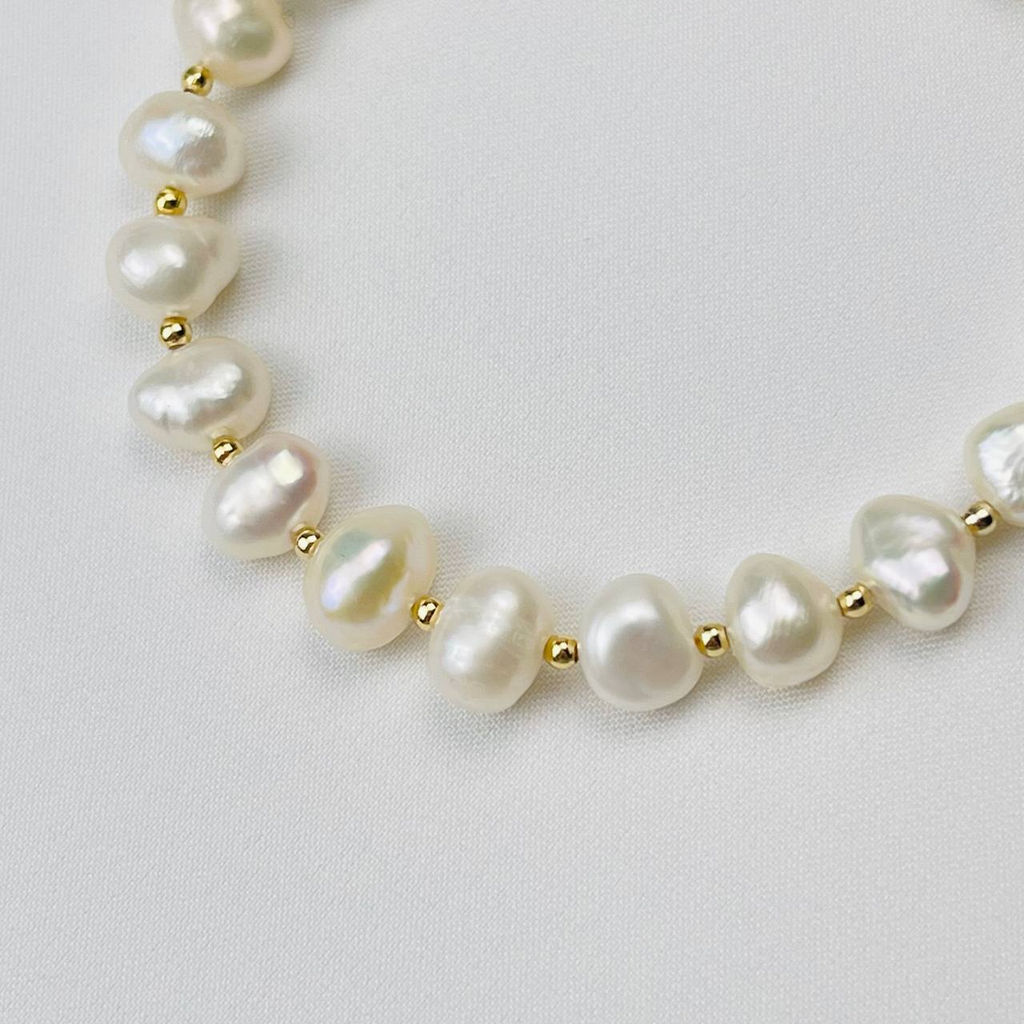 Бусы регулируемый из Жемчуга - Радуга самоцветов фото 4