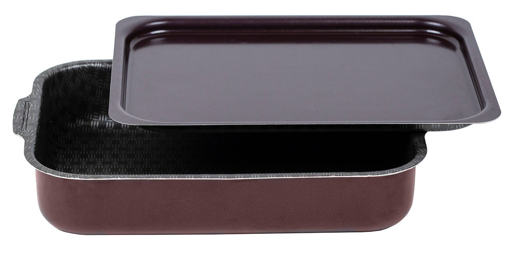 Калитва Противень 270*350мм, мет/крышка Кружево фото 3