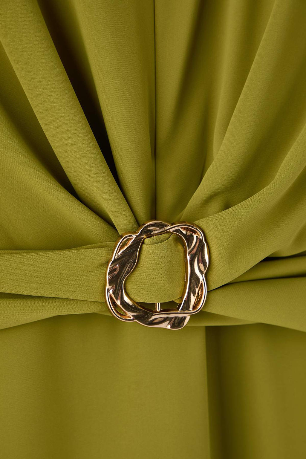 Ozel Koleksiyon Kahverengi Duz Aksesuar Detayl? Midi Dokuma Elbise TWOAW26EL00067 - Trendyolmilla фото 19