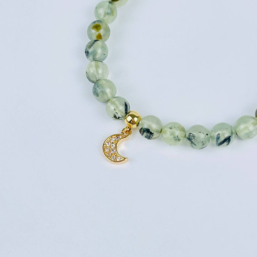 Браслет из Пренита с подвеской - Радуга самоцветов фото 4