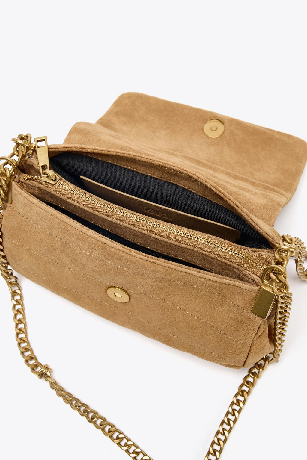 SPLIT SUEDE SHOULDER BAG - Zara фото 5