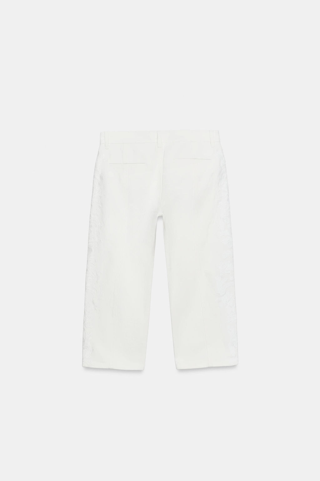 JEANS ZW COLLECTION CAPRI TIRO MEDIO BORDADOS / Crudo - Zara фото 9