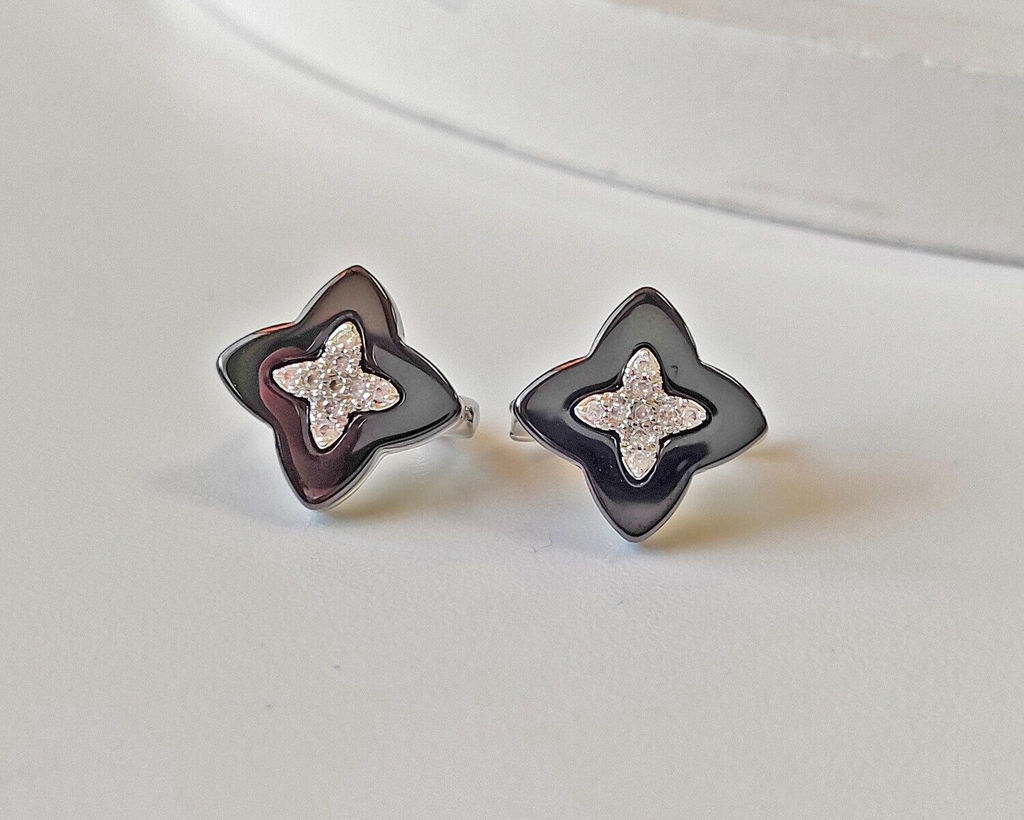 Серьги с керамикой