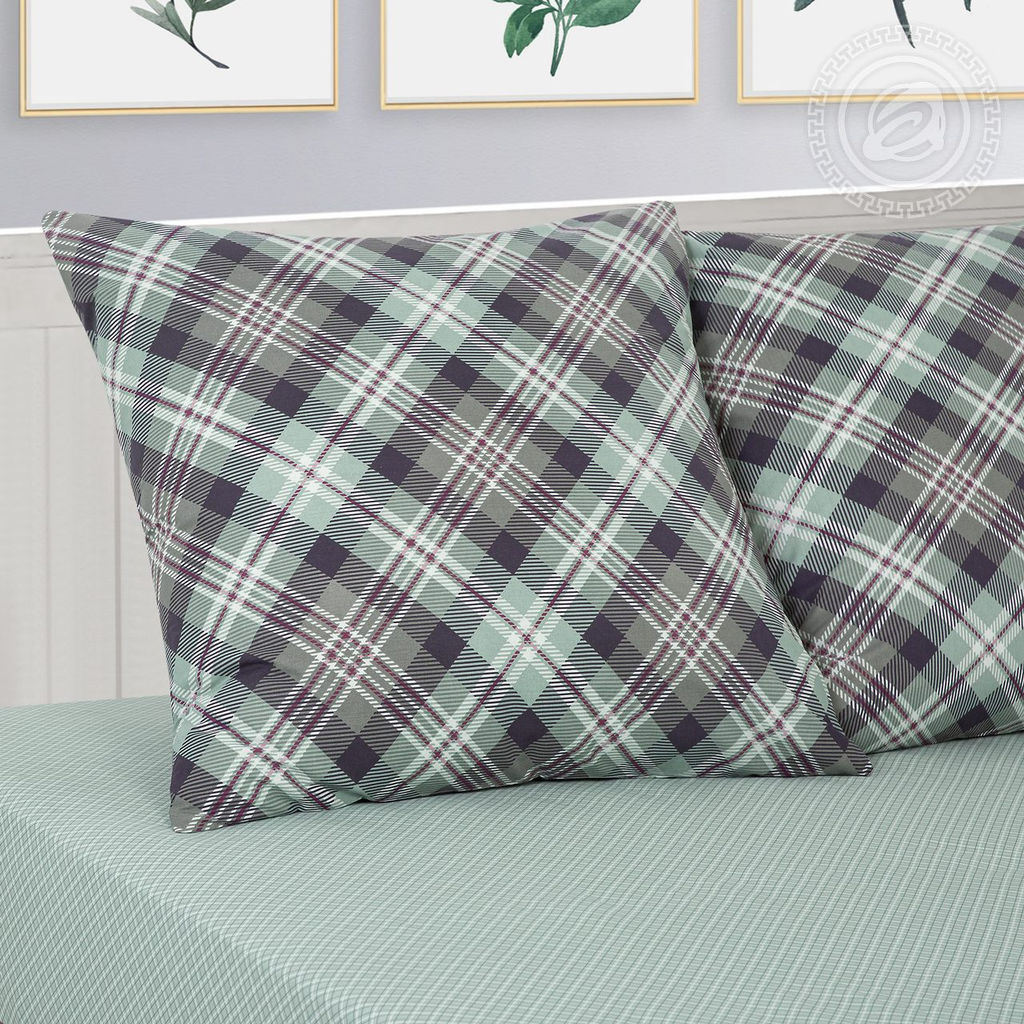 Постельное белье Ирландия с простынью на резинке (поплин DE LUXE) 1,5 сп./Пододеяльник: 1 шт. - 215*145; Простыня на резинке: 1 шт. - 200*140; Наволочка: 2 шт. - 70*70; DE LUXE с простынью на резинке - Артпостель фото 2