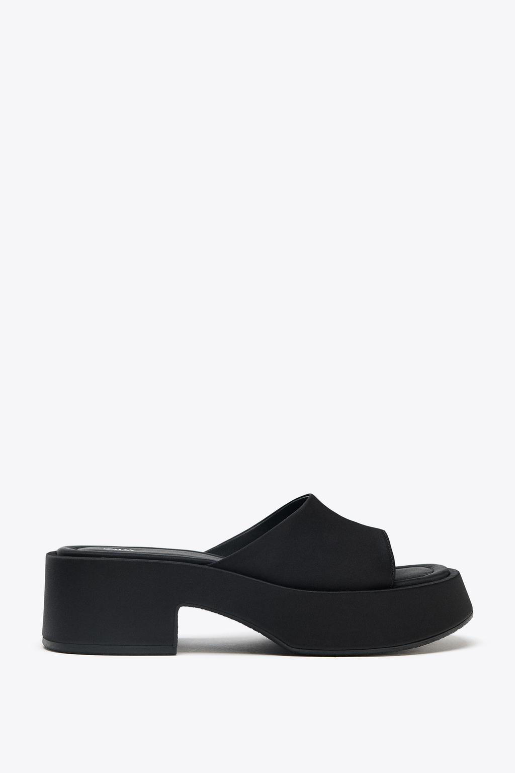 CHUNKY SATIN SANDALS - Zara фото 5