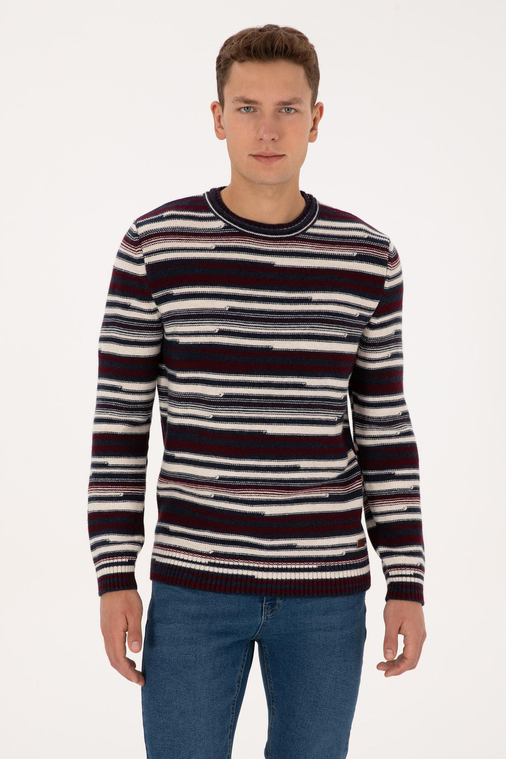 Erkek Comfort Fit Bisiklet Yaka M_rd_m Kazak