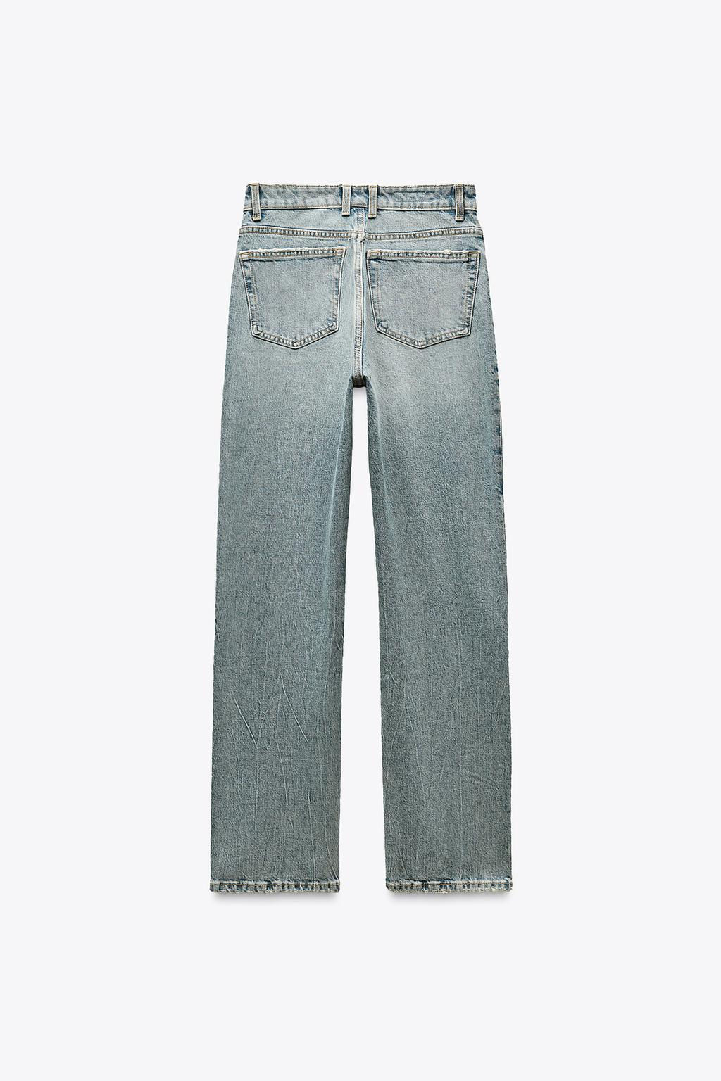 TRF STRAIGHT HIGH-WAIST JEANS - Zara фото 18