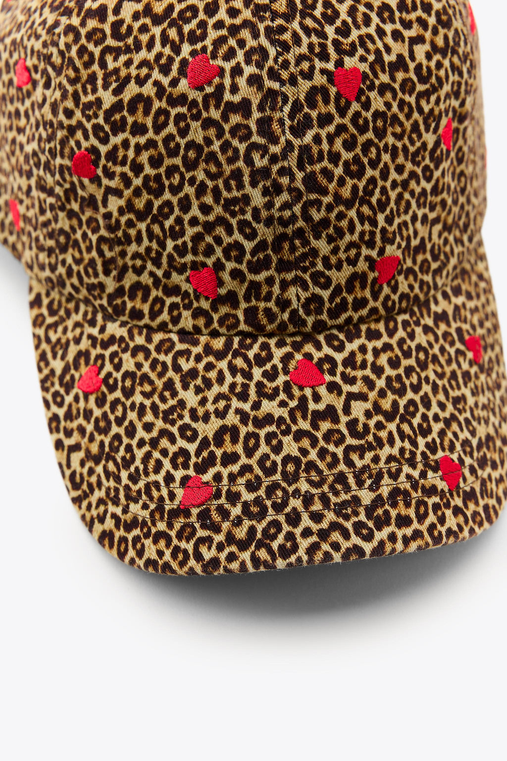 EMBROIDERED ANIMAL PRINT TWILL CAP - Zara фото 7
