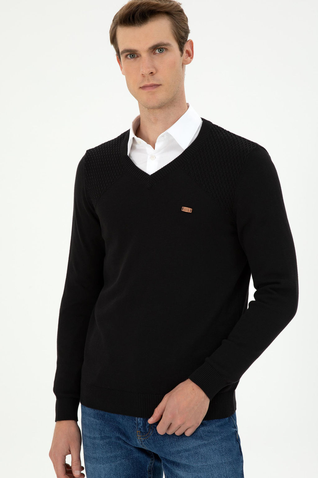 Мужской черный свитер Неожиданная скидка в корзине - U.s. polo assn фото 3