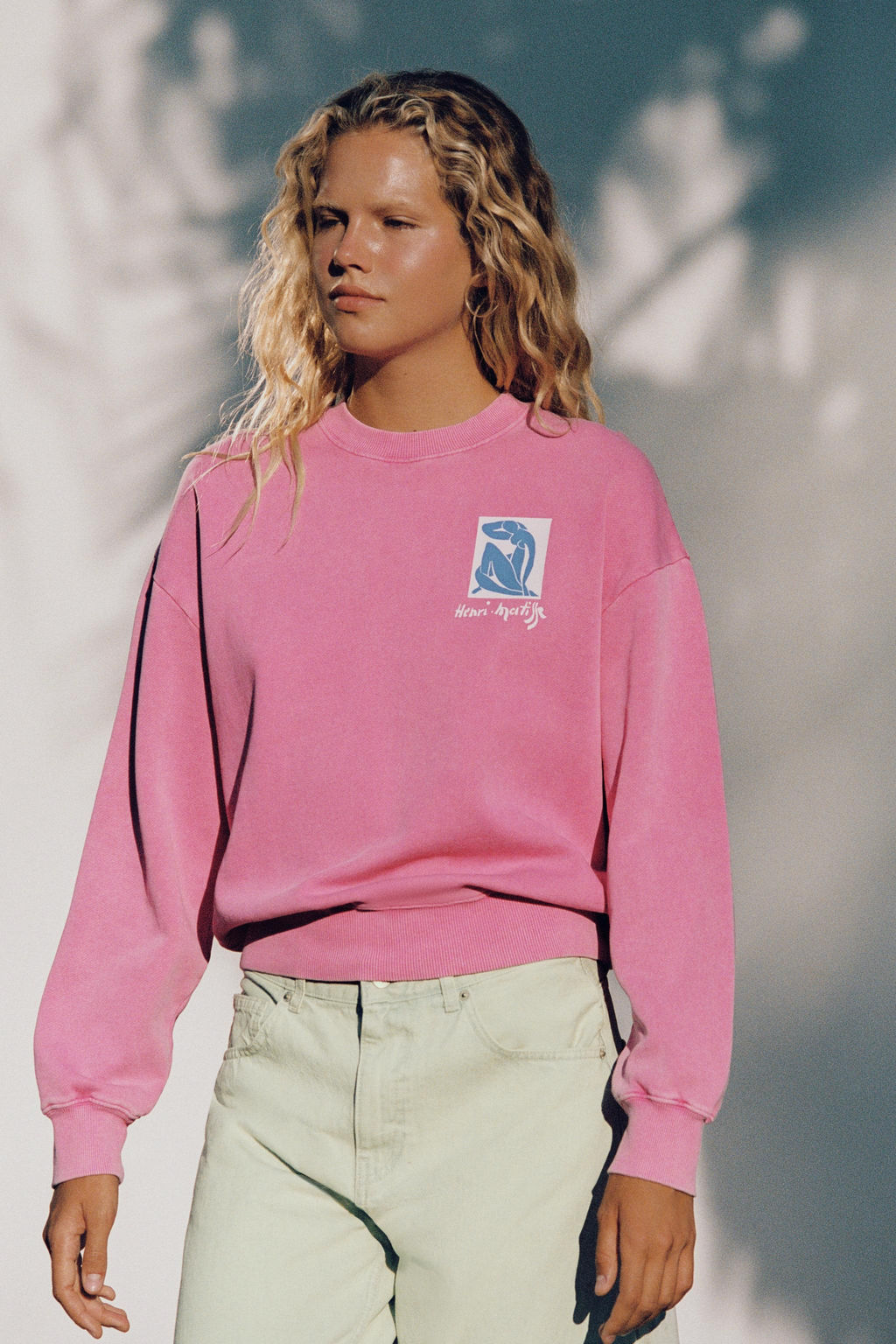 SUDADERA LAVADA HENRI MATISSE / Rosa - Zara фото 2