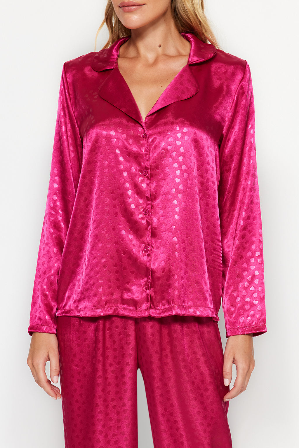 Beyaz Zebra Desenli Saten Dokuma Pijama Tak?m? THMAW24PT00001 - Trendyolmilla фото 19