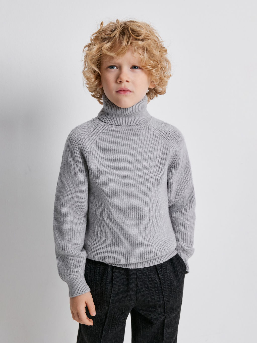 ACOOLA / Свитер детский для мальчиков Kevin серый меланж