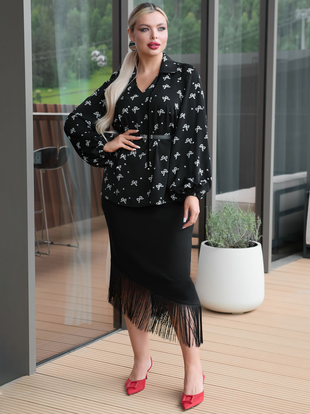 Блузка 0059-27п кремово-белый - Dora фото 37