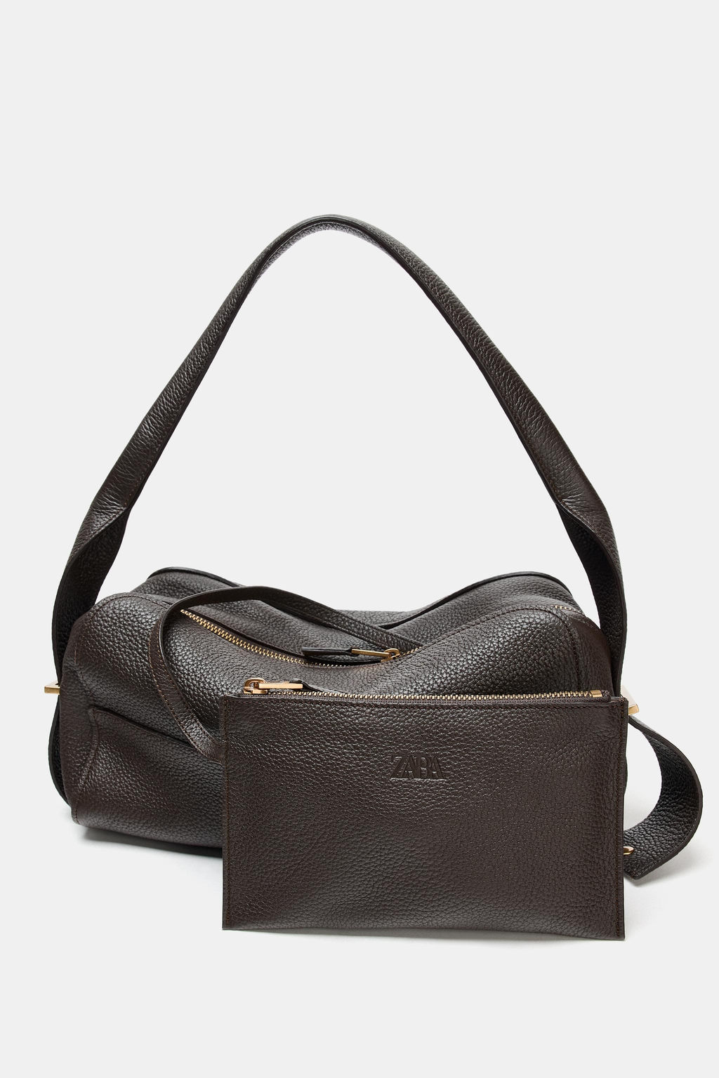 LEATHER SHOULDER BAG - Zara фото 6