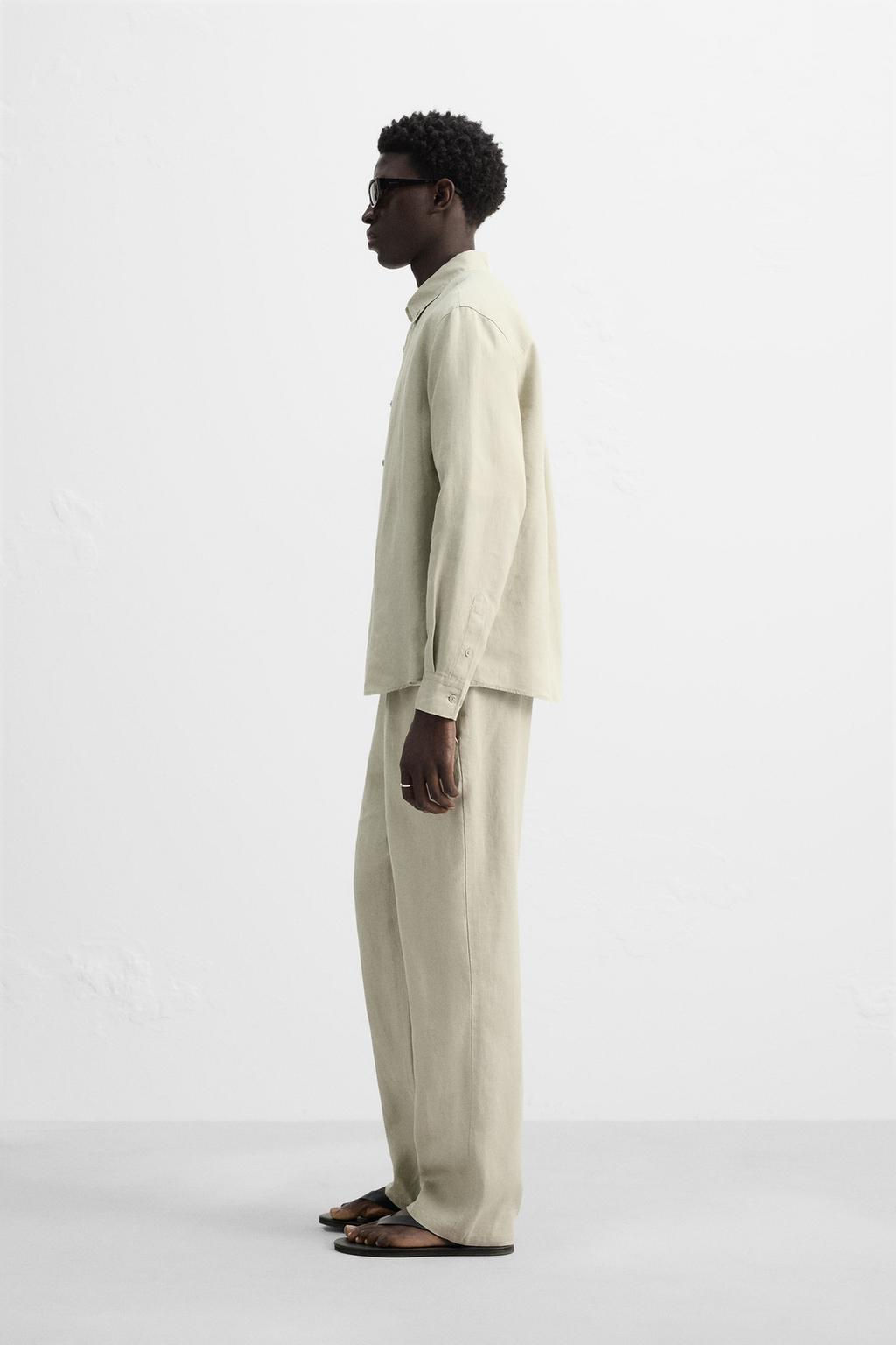 100% LINEN SHIRT - Zara фото 4
