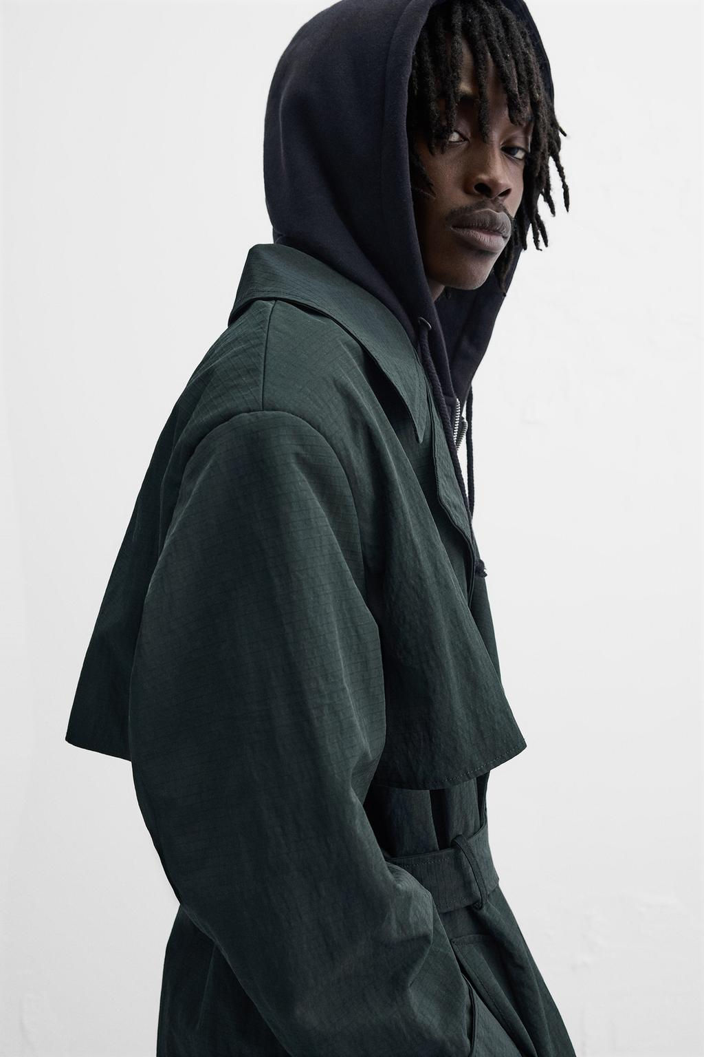 TECHNICAL RELAXED FIT TRENCH COAT - Zara фото 3