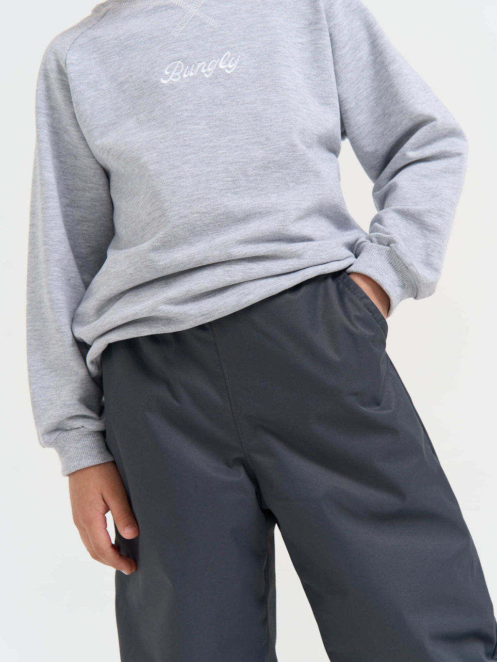 Брюки демисезонные Антрацит с утеплителем - Bungly фото 8