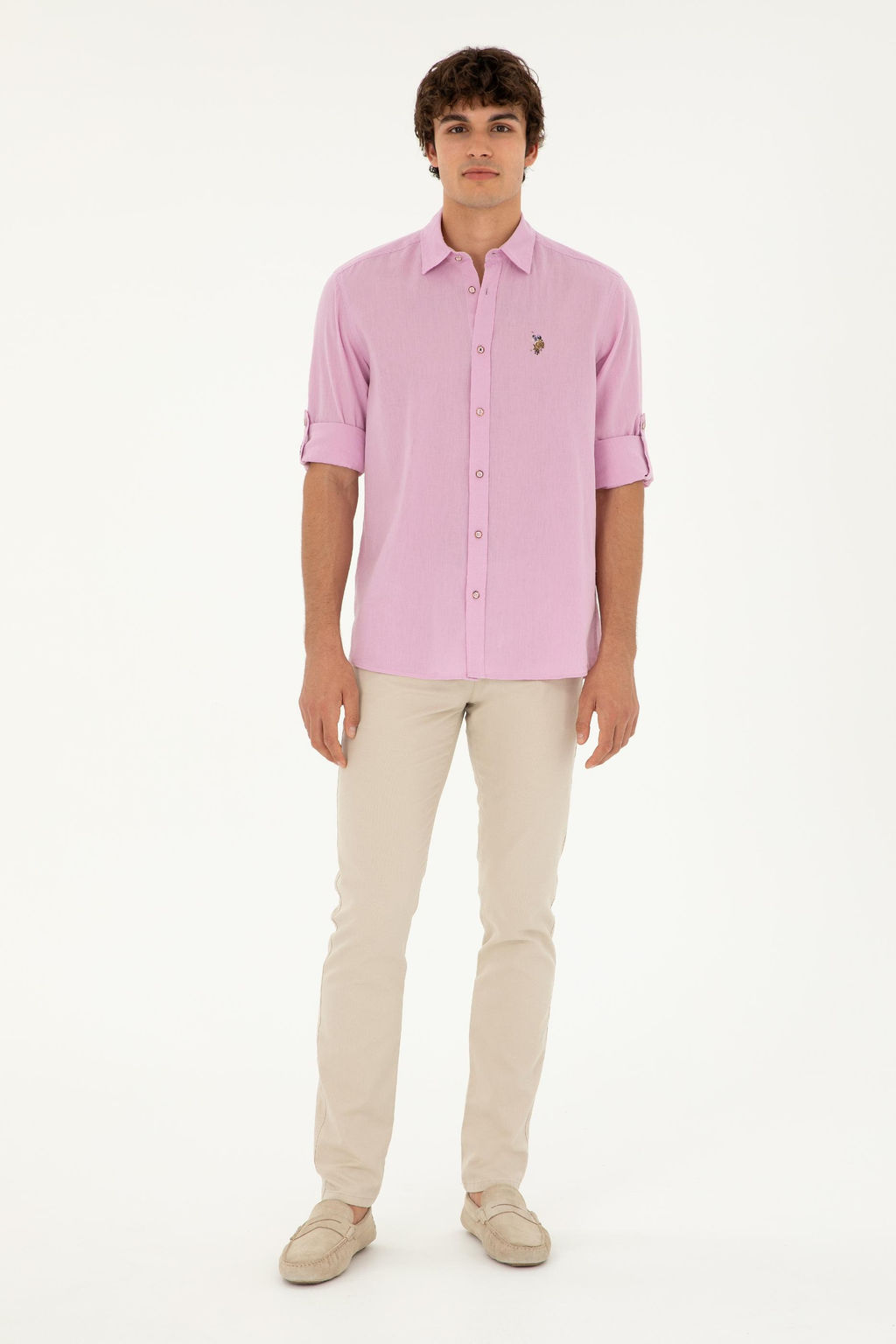 U. S. Polo Assn / Мужская базовая рубашка с длинным рукавом Magnolia - U.s. polo assn фото 4