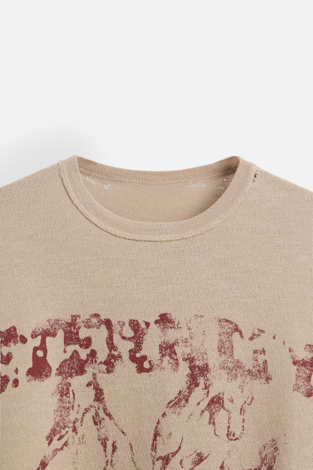 PRINTED KNITTED VEST TOP - Zara фото 9