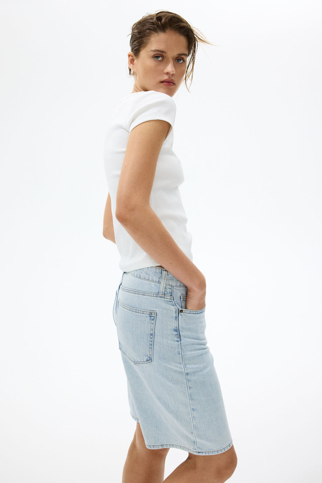Bermudas en denim - H&m фото 10