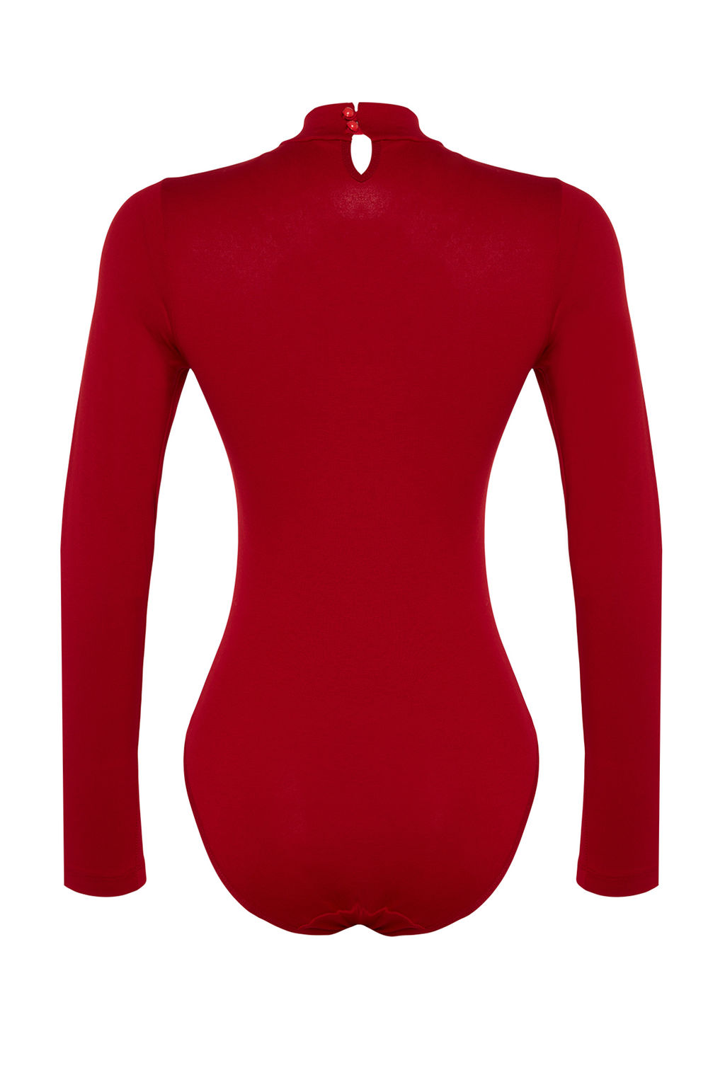 TRENDYOLMILLA Siyah Pamuklu Bal?kc? Yaka Uzun Kollu C?tc?tl? Orme Body THMAW23BD00033  фото 8