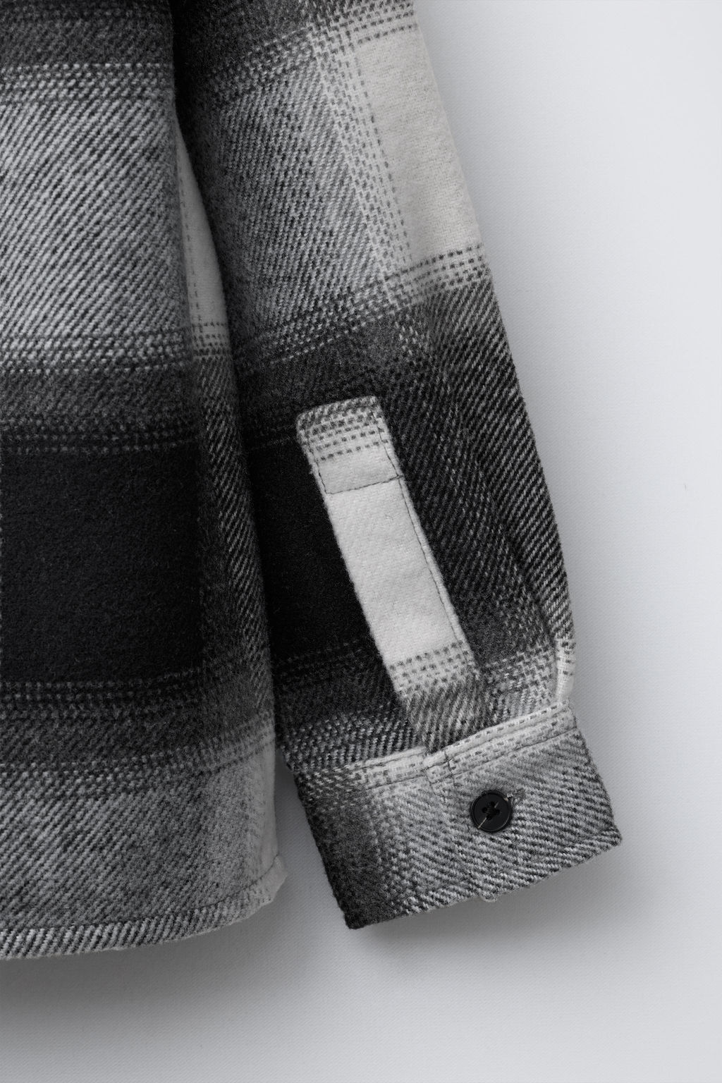 CHECK OVERSHIRT WITH DETACHABLE FLEECE HOOD - Zara фото 6