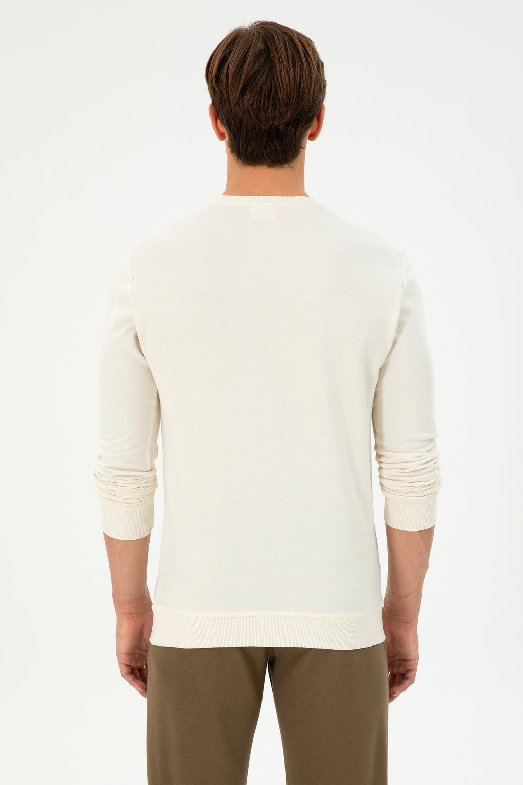 Мужской кремовый свитшот Неожиданная скидка в корзине - U.s. polo assn фото 5