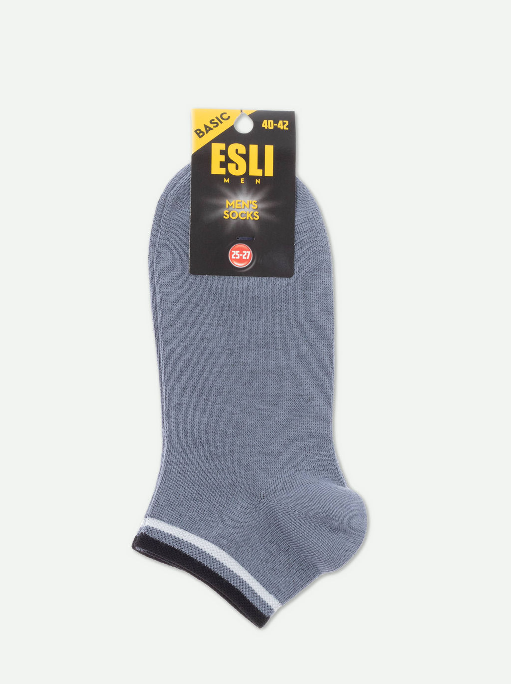 Цена за 2 пары ESLI BASIC Носки мужские (короткие) темно-серый - Conte elegant фото 3