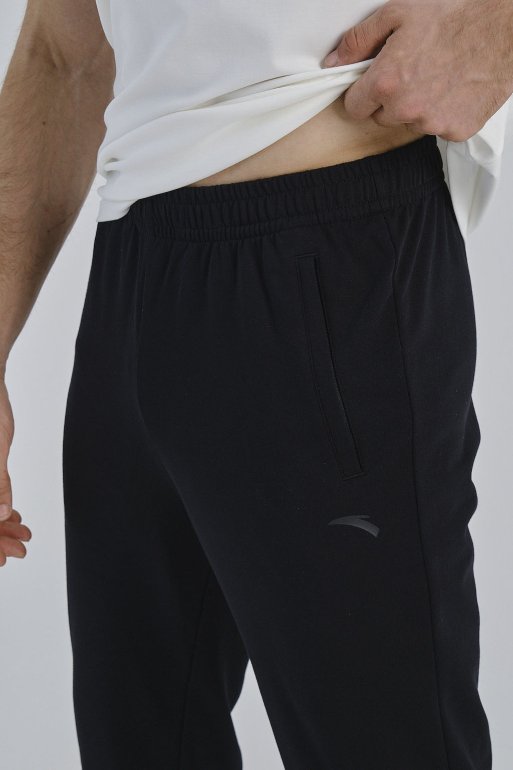 Брюки трикотажные удлиненные Черный - Anta фото 3