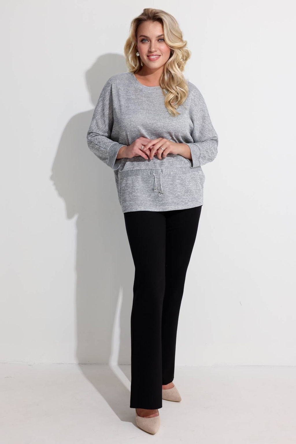 Блузка женская 4326/04/Серый меланж