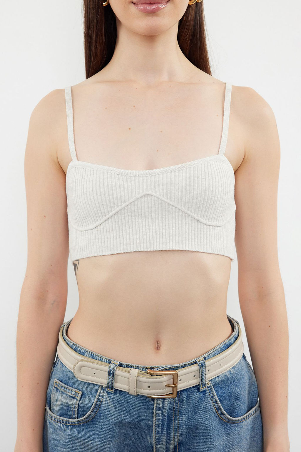 Ekru Bluz TWOSS24BZ00572 - Trendyolmilla фото 3