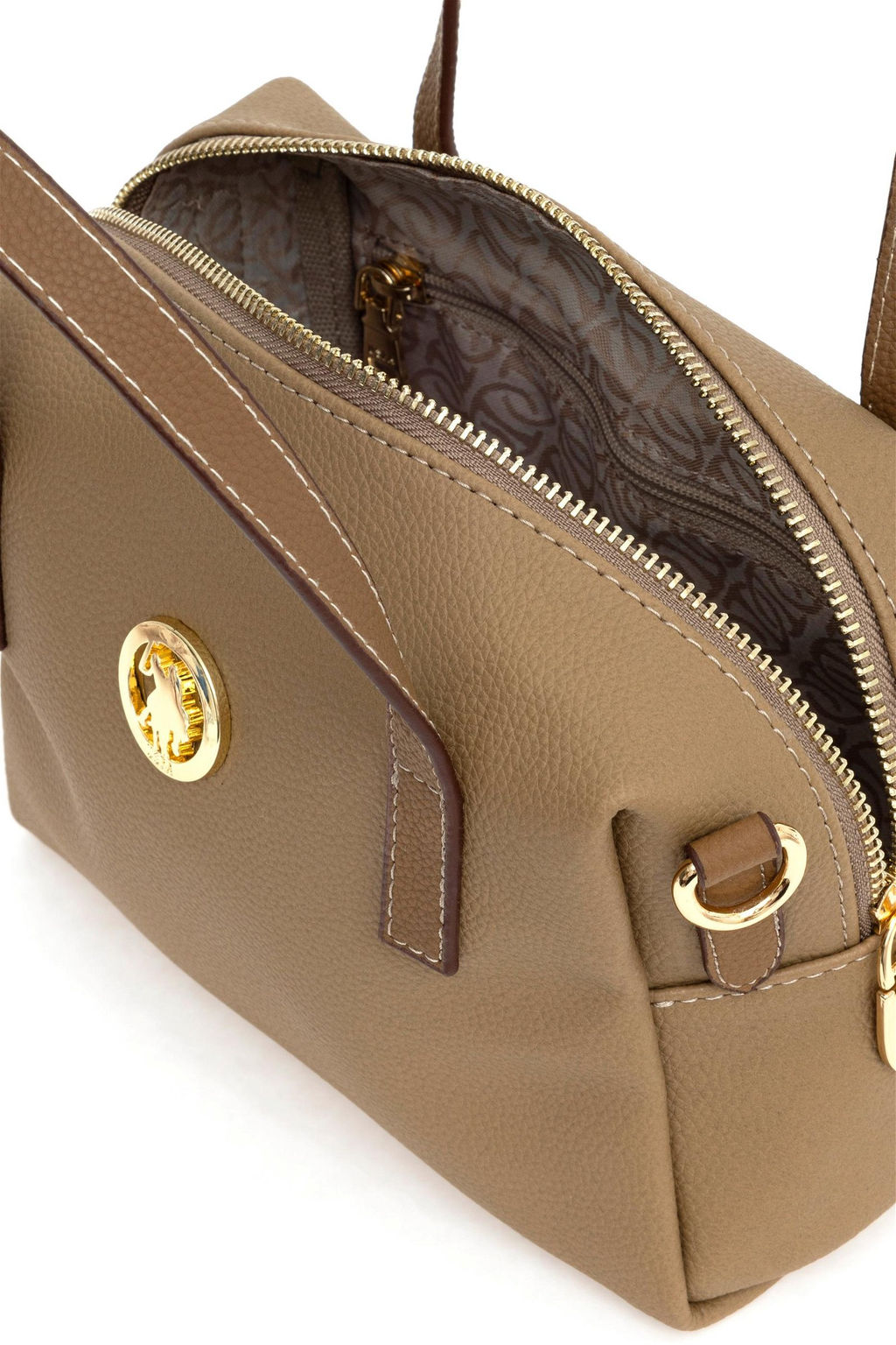 U. S. Polo Assn Женская темно-бежевая сумка - U.s. polo assn фото 5