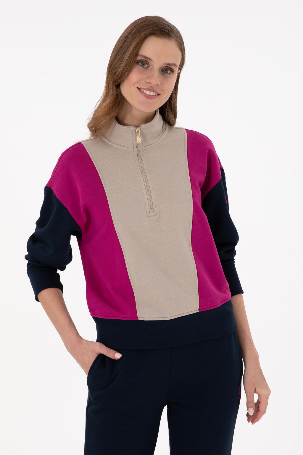 Женский свитшот цвета фуксии Неожиданная скидка в корзине - U.s. polo assn фото 8