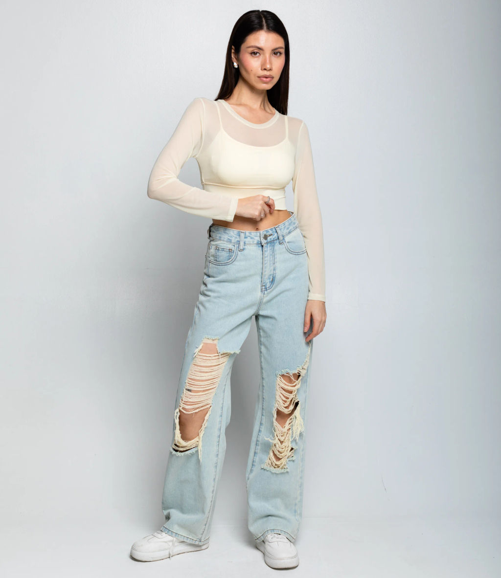 Топ #КТ202 (12), кремовый