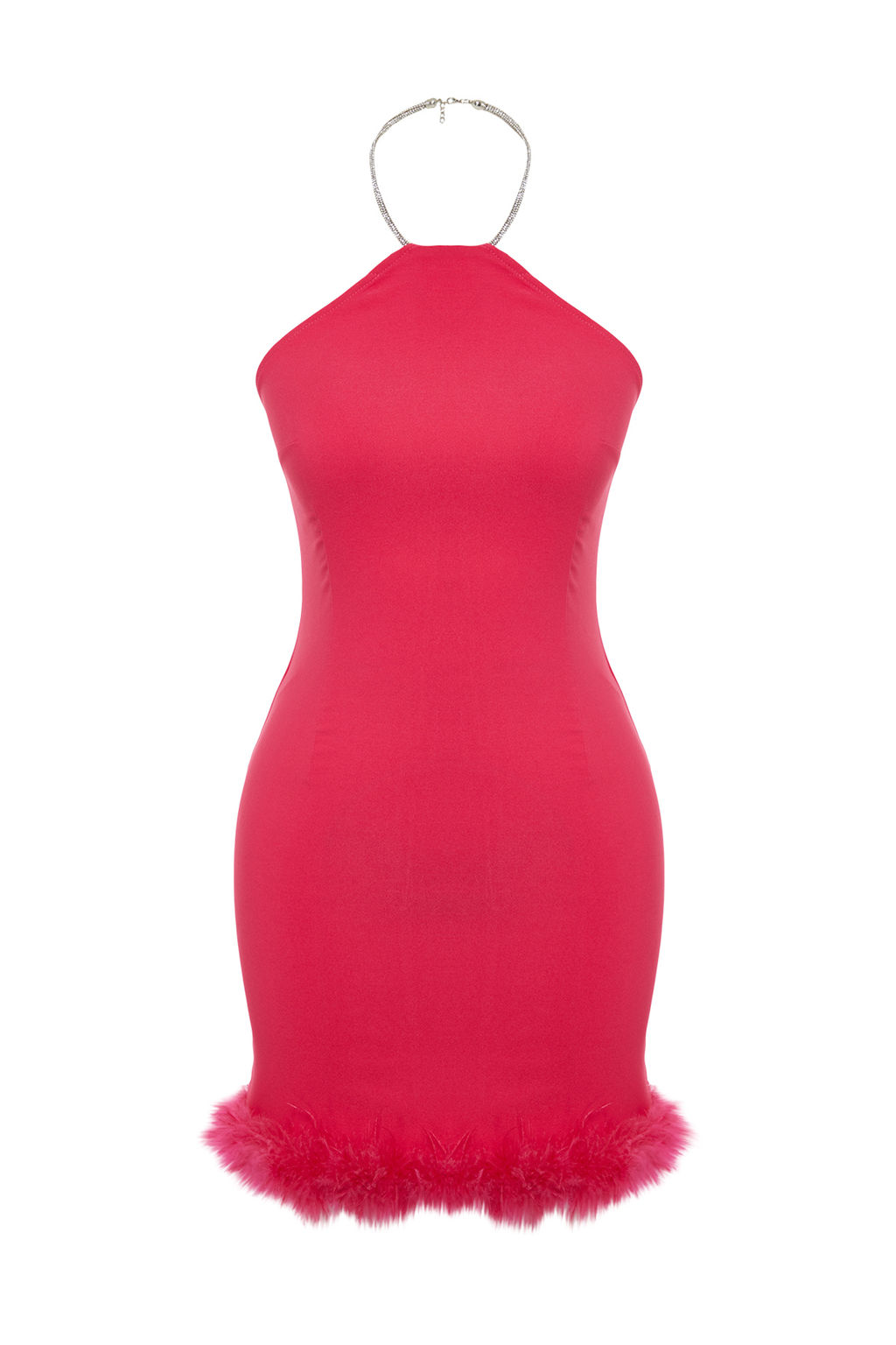 TRENDYOLMILLA Siyah Vucuda Oturan Otrisli Parlak Tasl? Dokuma K?sa S?k Abiye Elbise TPRSS23EL00255 фото 12