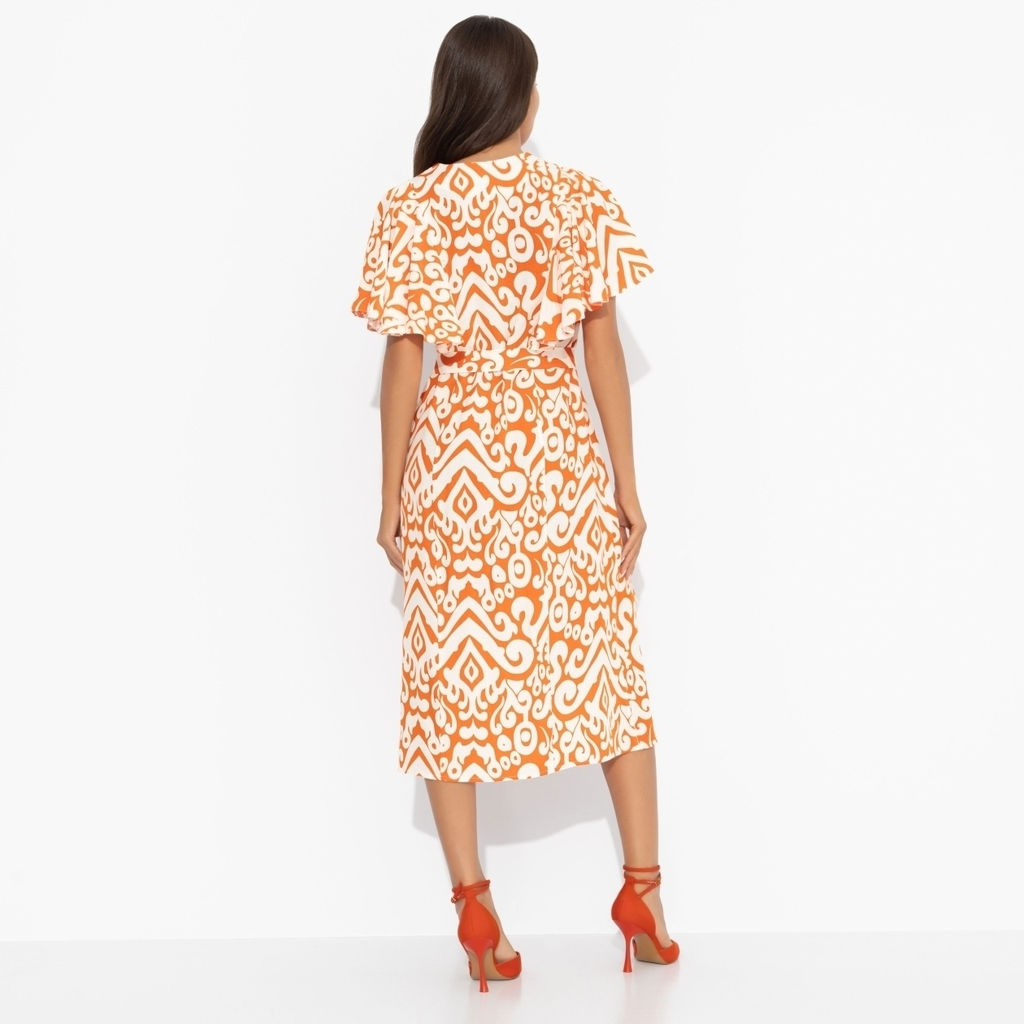 Платье из вискозы, Мода без компромиссов (оранжевое) - Charutti фото 5