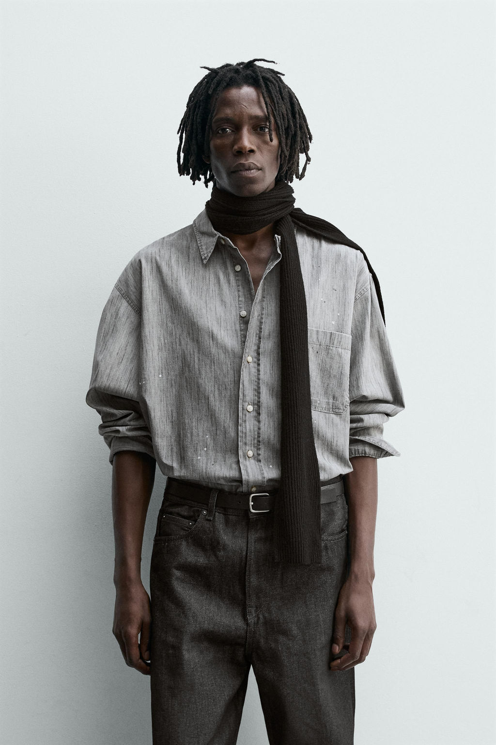 SPLASH-WASH DENIM SHIRT - Zara фото 2