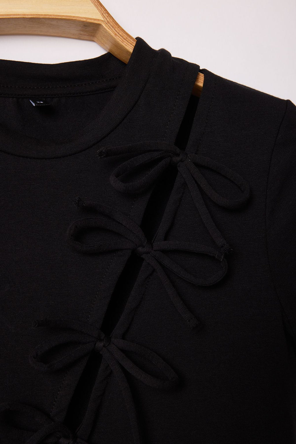 Bordo Baglama Fiyonk Detayl? Fitted/Vucuda Oturan Orme Bluz TWOSS25BZ00089 - Trendyolmilla фото 10