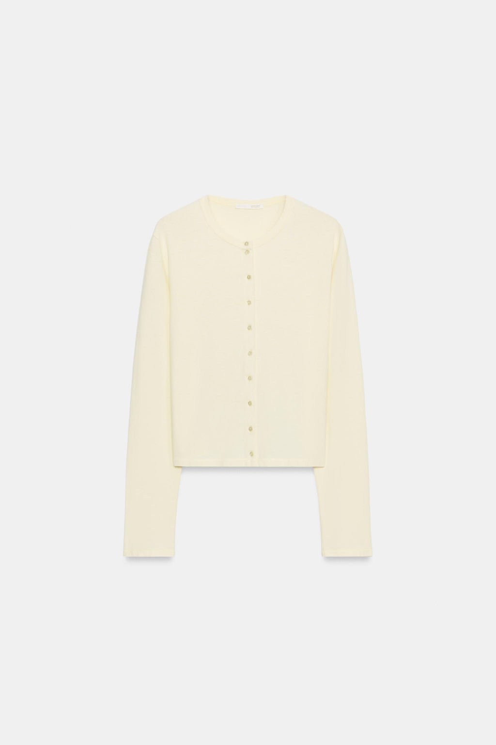 CAMISETA ALGOD?N 100% BOTONES / Amarillo - Zara фото 7