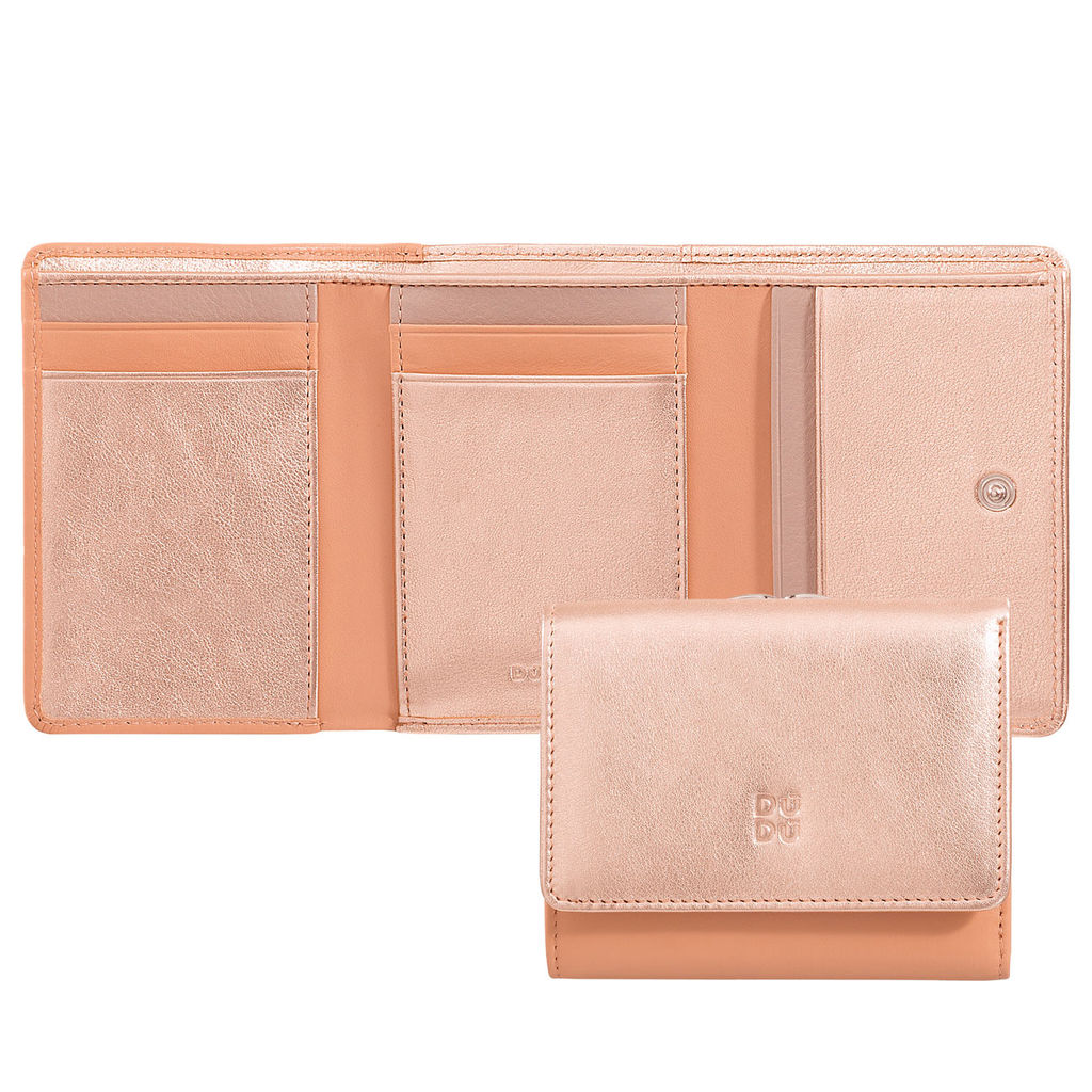 Итальянский женский кожаный кошелек DuDu серии Corsica | золотистый