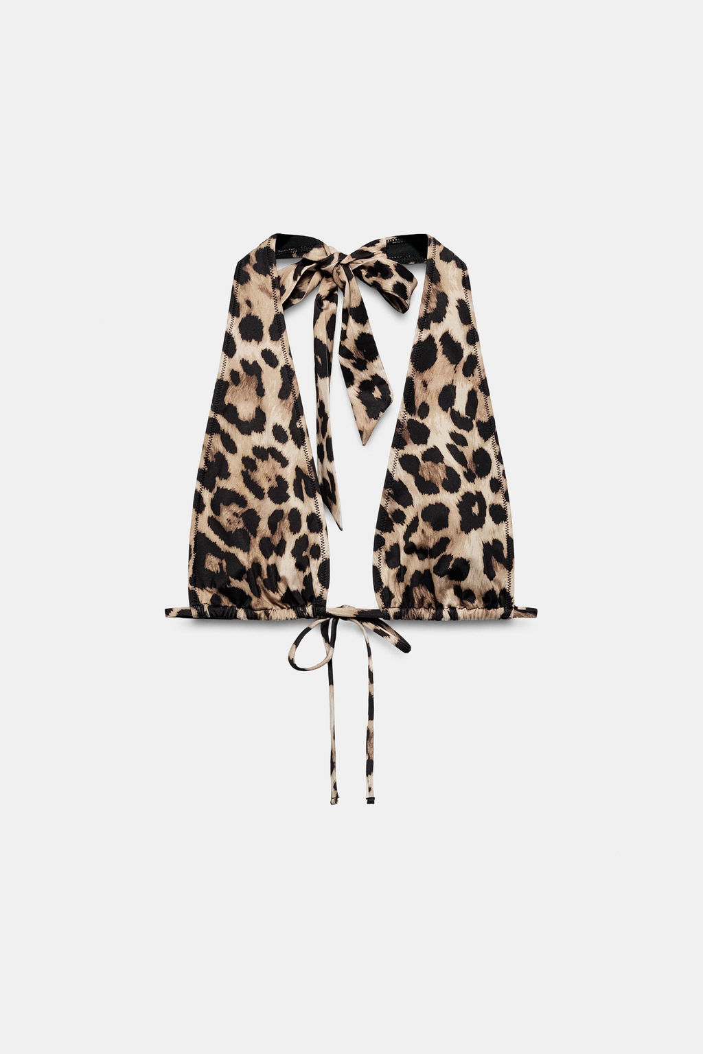 TOP BIKINI CORTINILLA ESTAMPADO ANIMAL / Leopardo - Zara фото 4