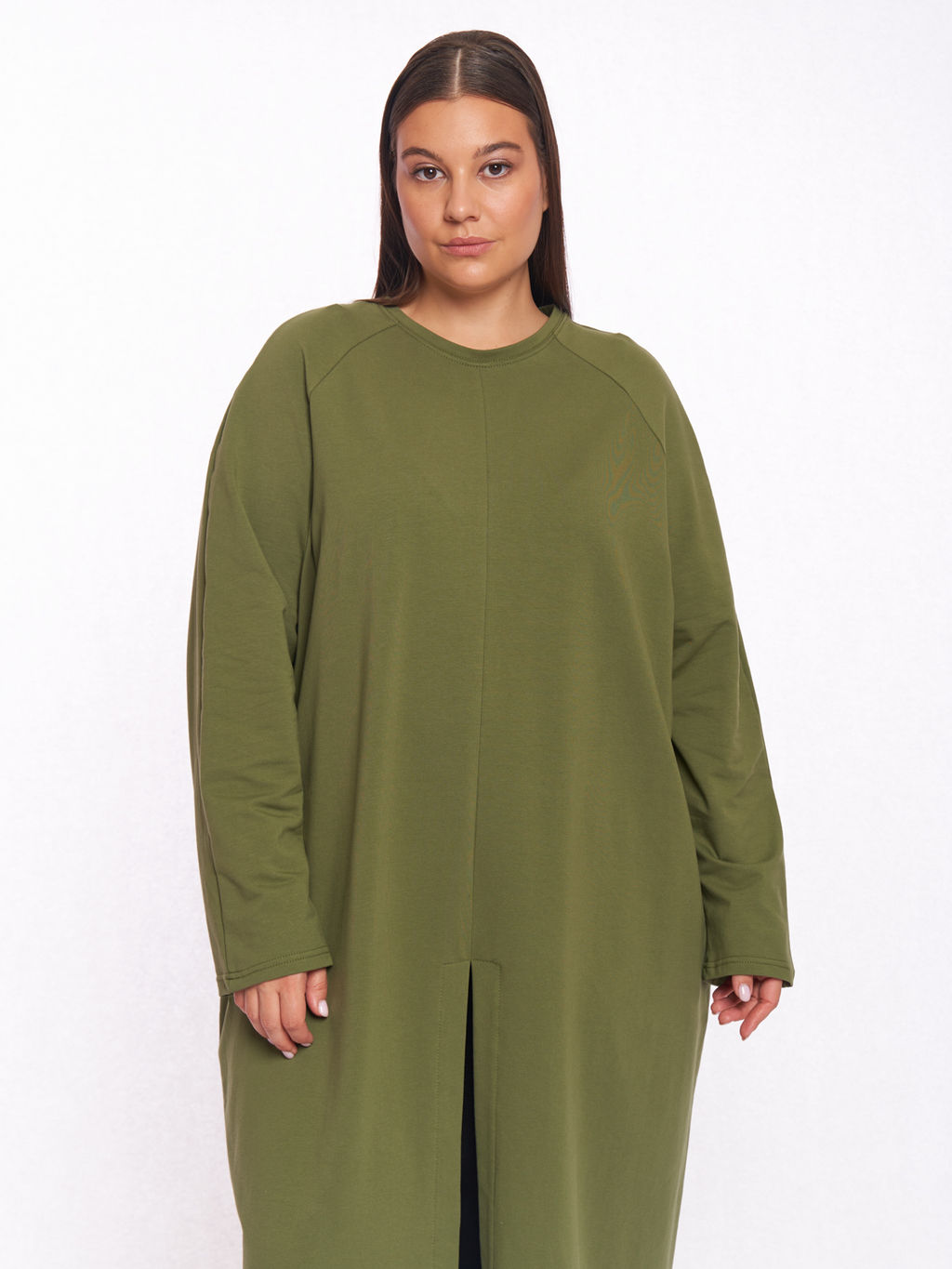 Платье с разрезом спереди PP57102GRN30 - Артесса фото 12