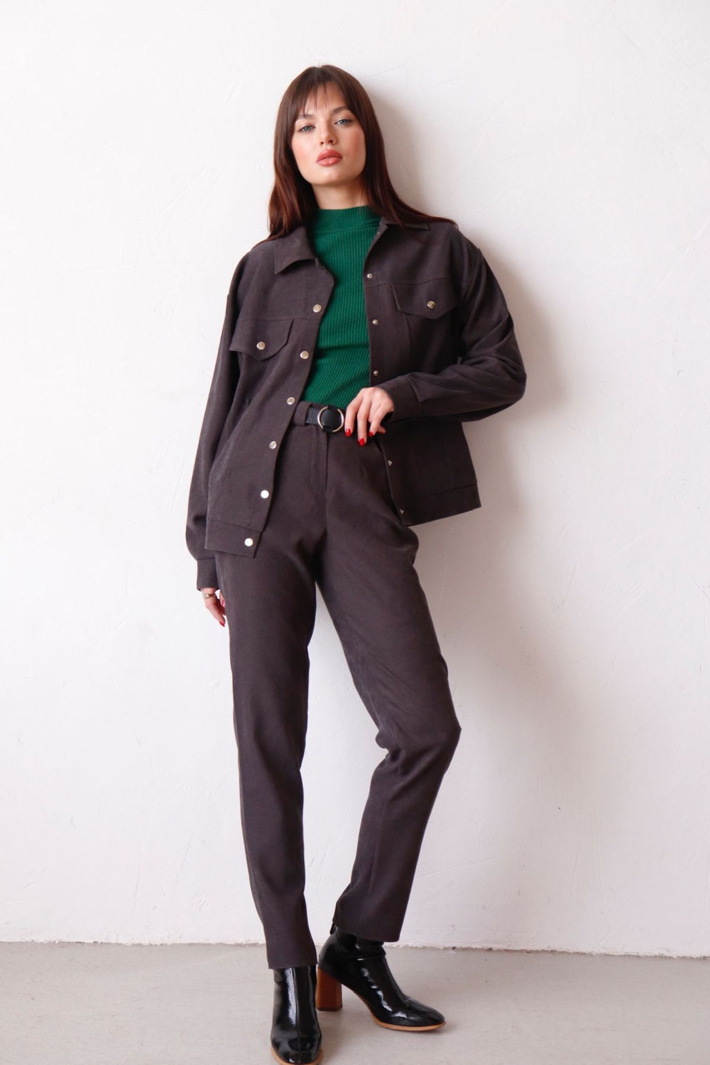 Martichelli Рубашка в стиле сафари антрацит фото 7