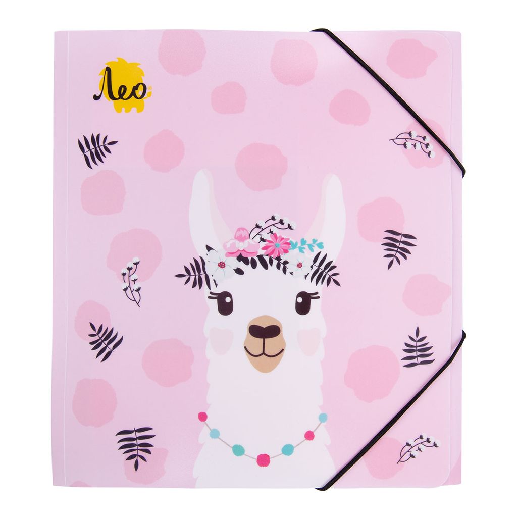 Лео Учись Папка на резинке A5 LRF-07 450 мкм 25 мм песок 6 шт. 01-Лама