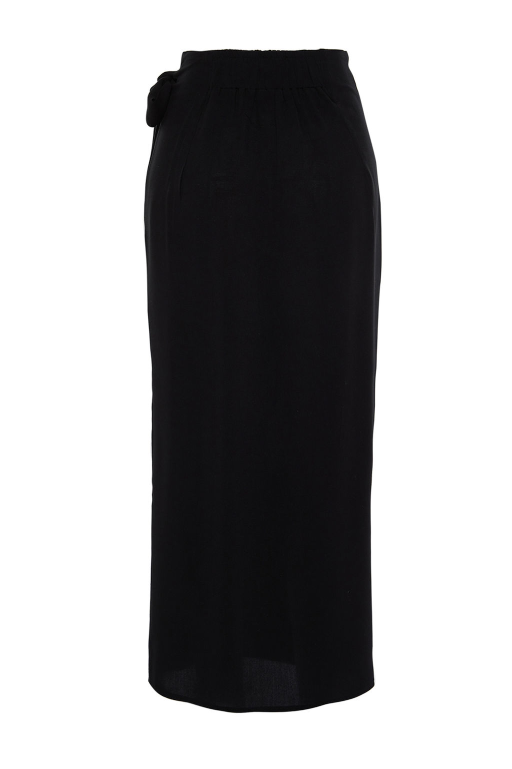 TRENDYOLMILLA Yag Yesili Baglamal? Kruvaze Kapama Viskon Kumasl? Maxi Boy Dokuma Etek TWOSS24ET00006 фото 8